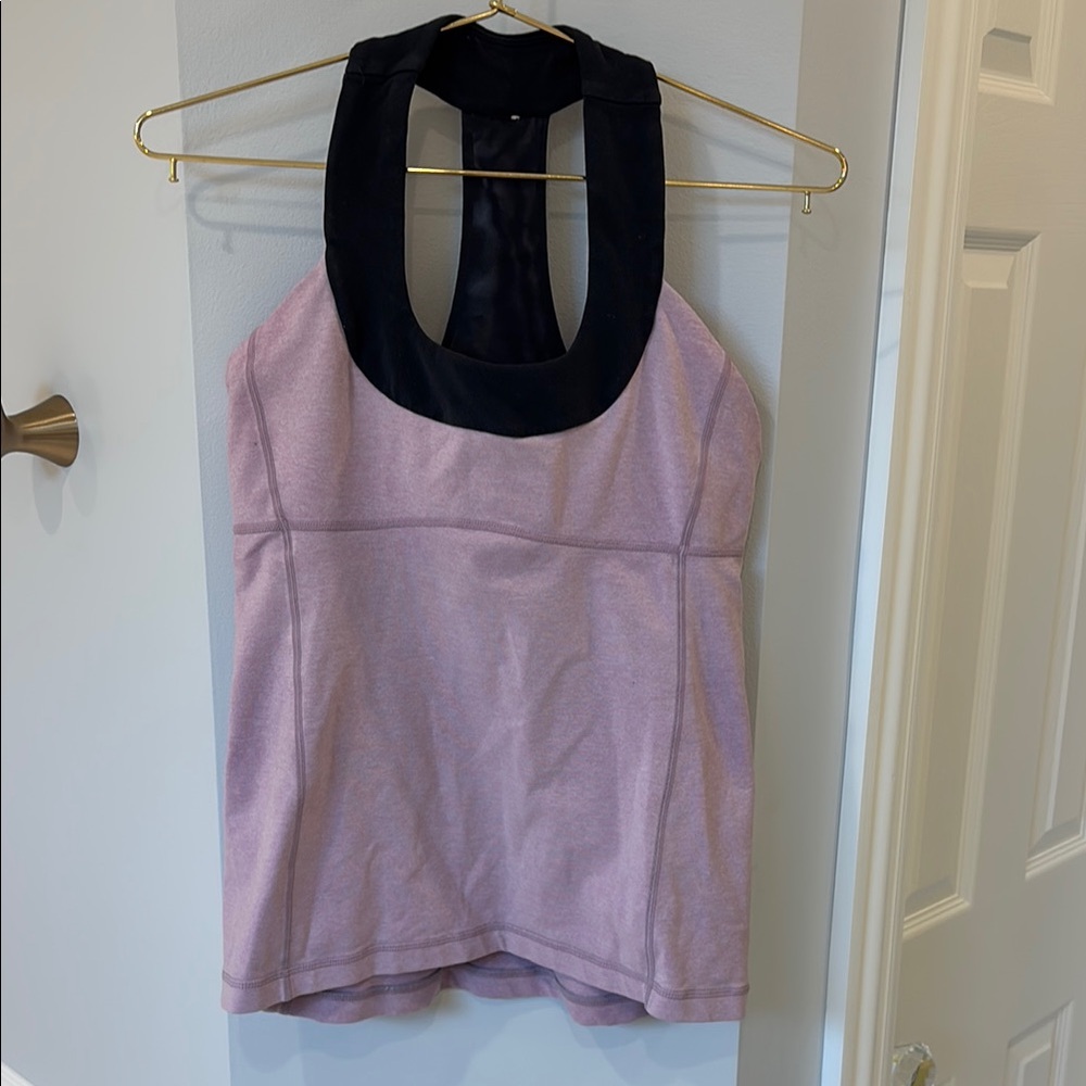 Lululemon Athletica Pink and Black Tank Top